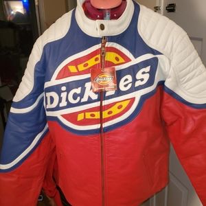 Dickies Leather Motorcycle Jacket